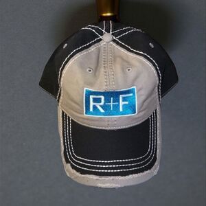 NWOT Rodan and Fields R+F Adjustable Cap Tan/Black Distressed